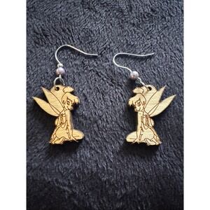 Wooden‎ Tinkerbell Earrings